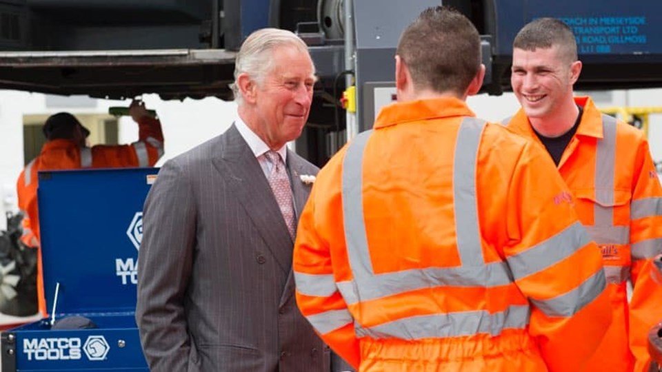 Prince Charles meeting GTG apprentices