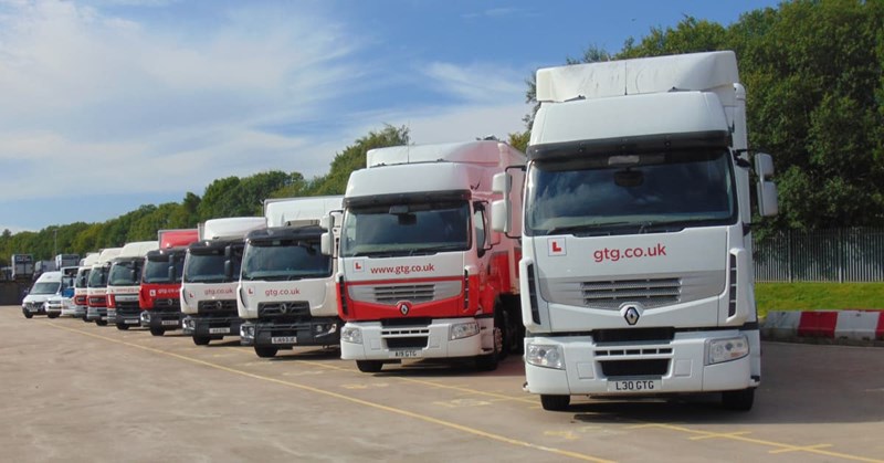 Trucks lined up at GTG Training